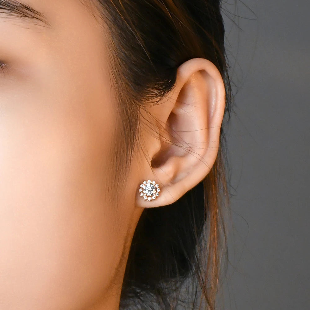 1.0CT Moissanite Stud Earrings
