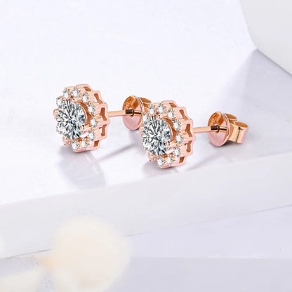 1.0CT Moissanite Stud Earrings