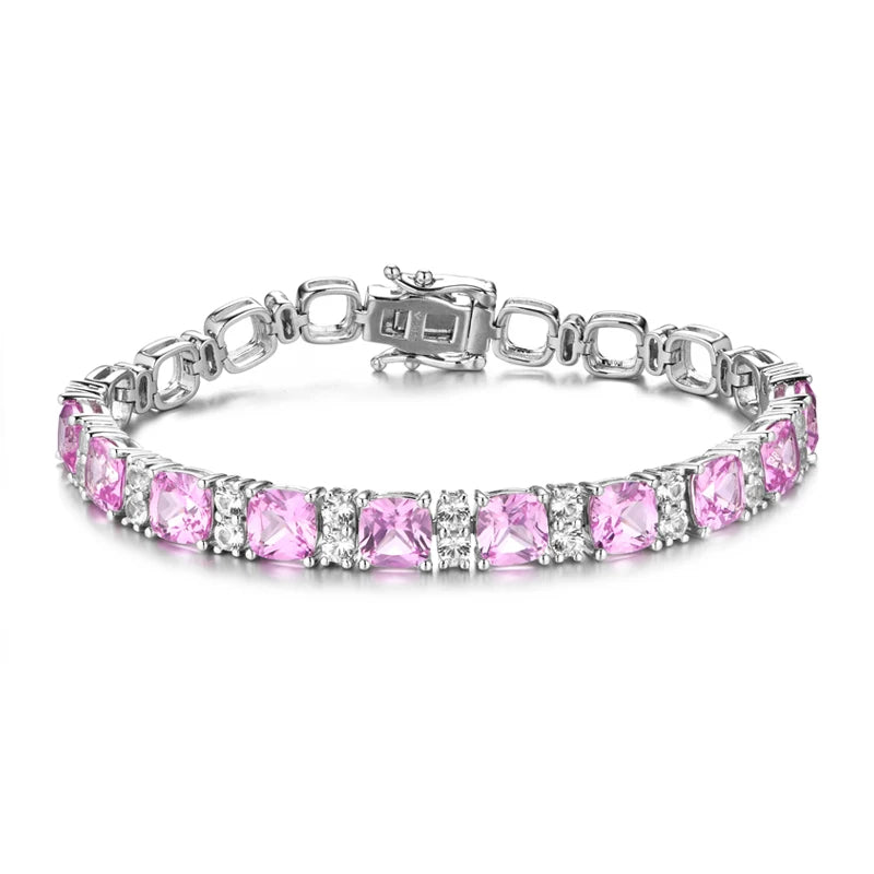 Blue Spinel Tennis Bracelet
