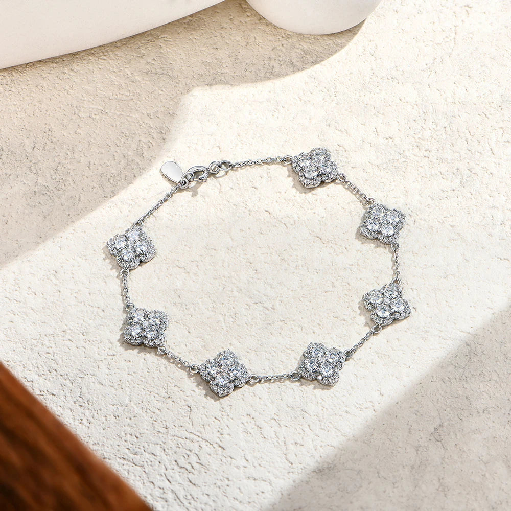 Luxury Moissanite Silver Bracelet