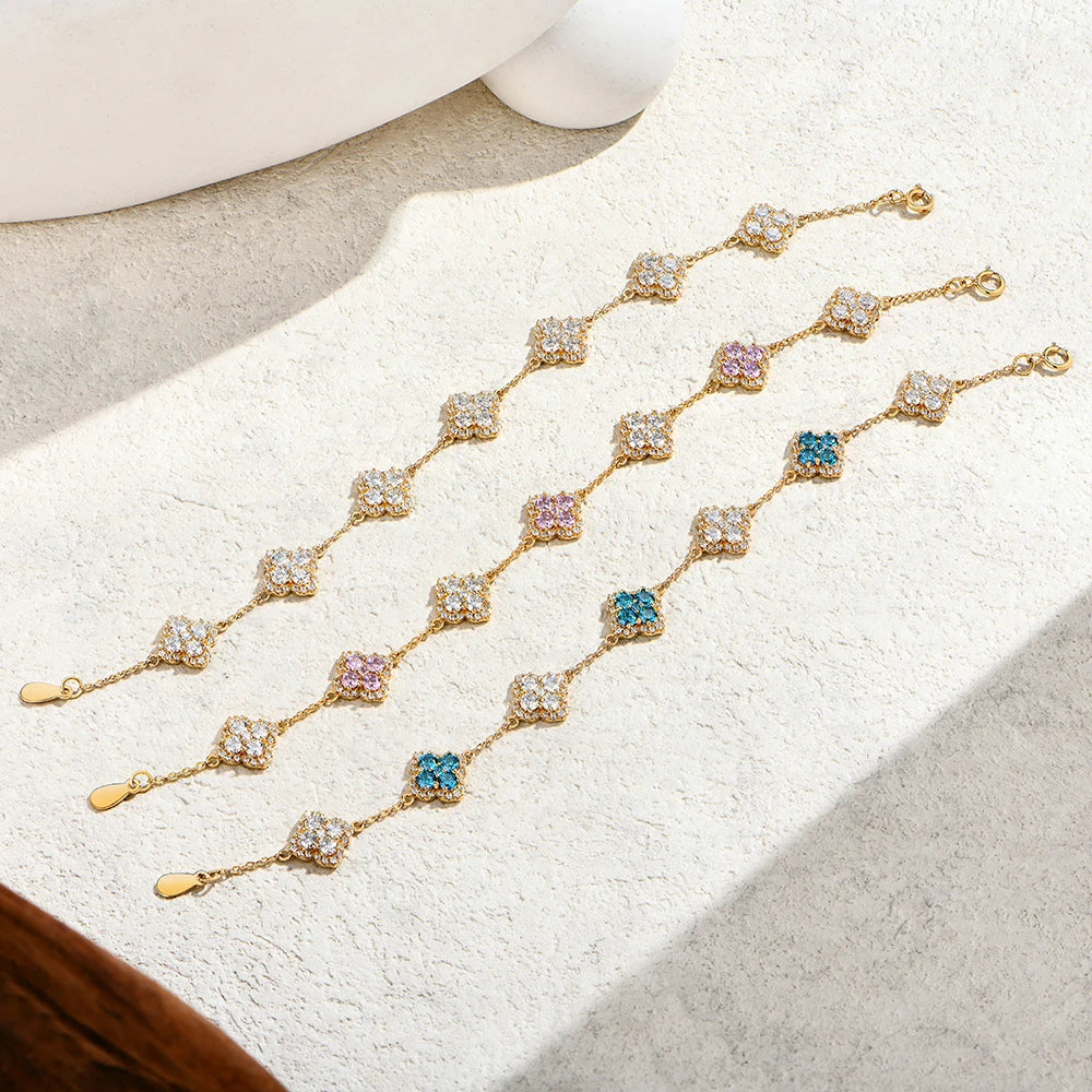 Luxury Moissanite Silver Bracelet