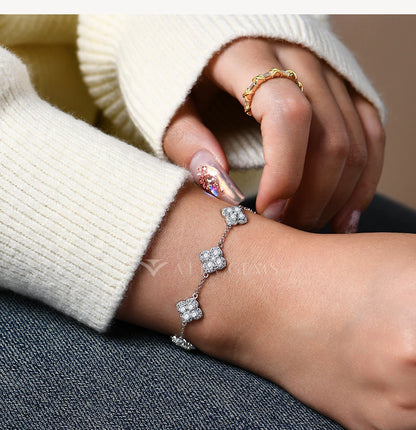 Luxury Moissanite Silver Bracelet