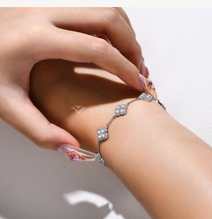 Luxury Moissanite Silver Bracelet