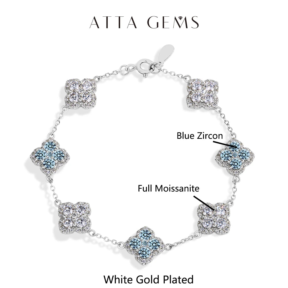 Luxury Moissanite Silver Bracelet