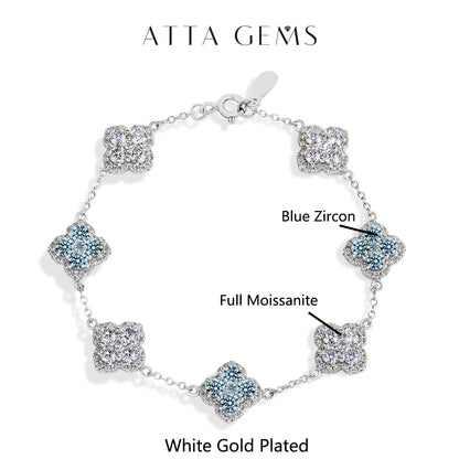 Luxury Moissanite Silver Bracelet