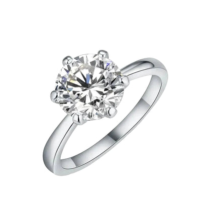 1–3ct Moissanite Solitaire Ring
