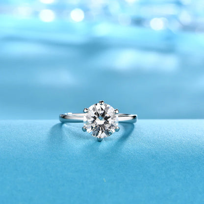 1–3ct Moissanite Solitaire Ring
