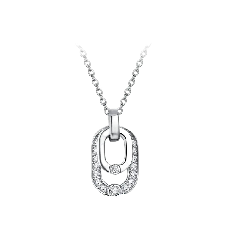 Round Moissanite Pendant Necklace