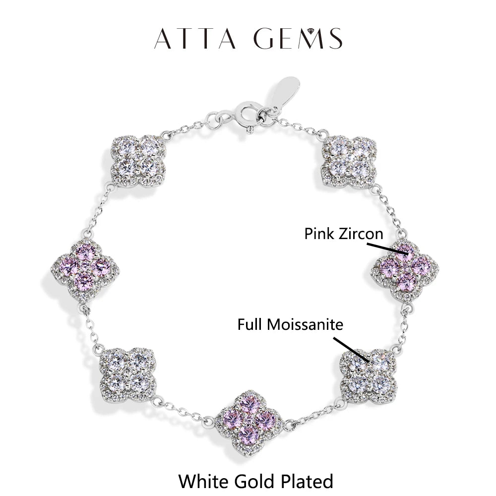 Luxury Moissanite Silver Bracelet