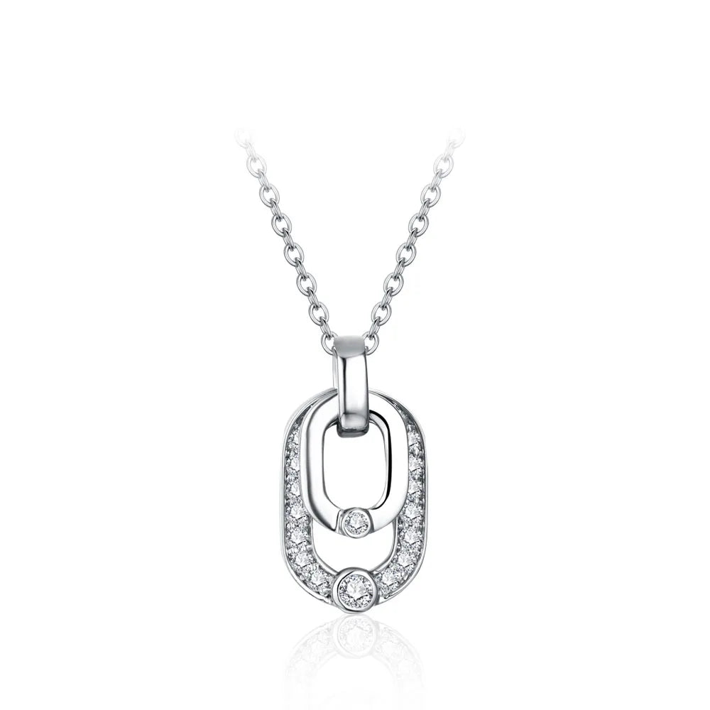 Round Moissanite Pendant Necklace