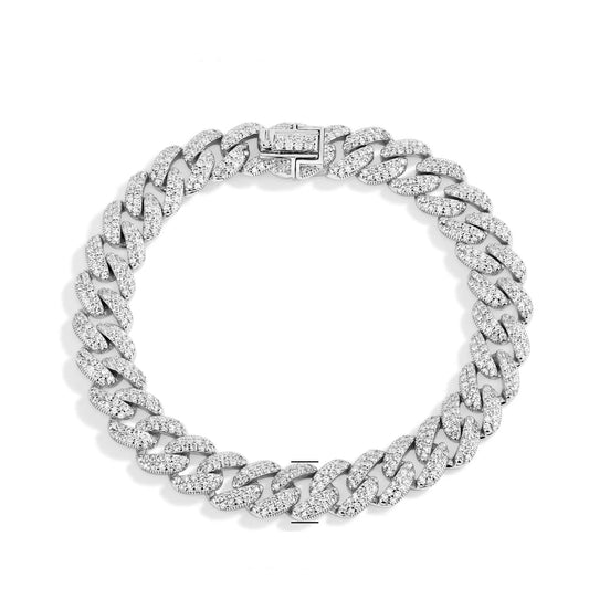 Cuban Moissanite Chain Bracelet