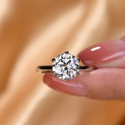 1–3ct Moissanite Solitaire Ring
