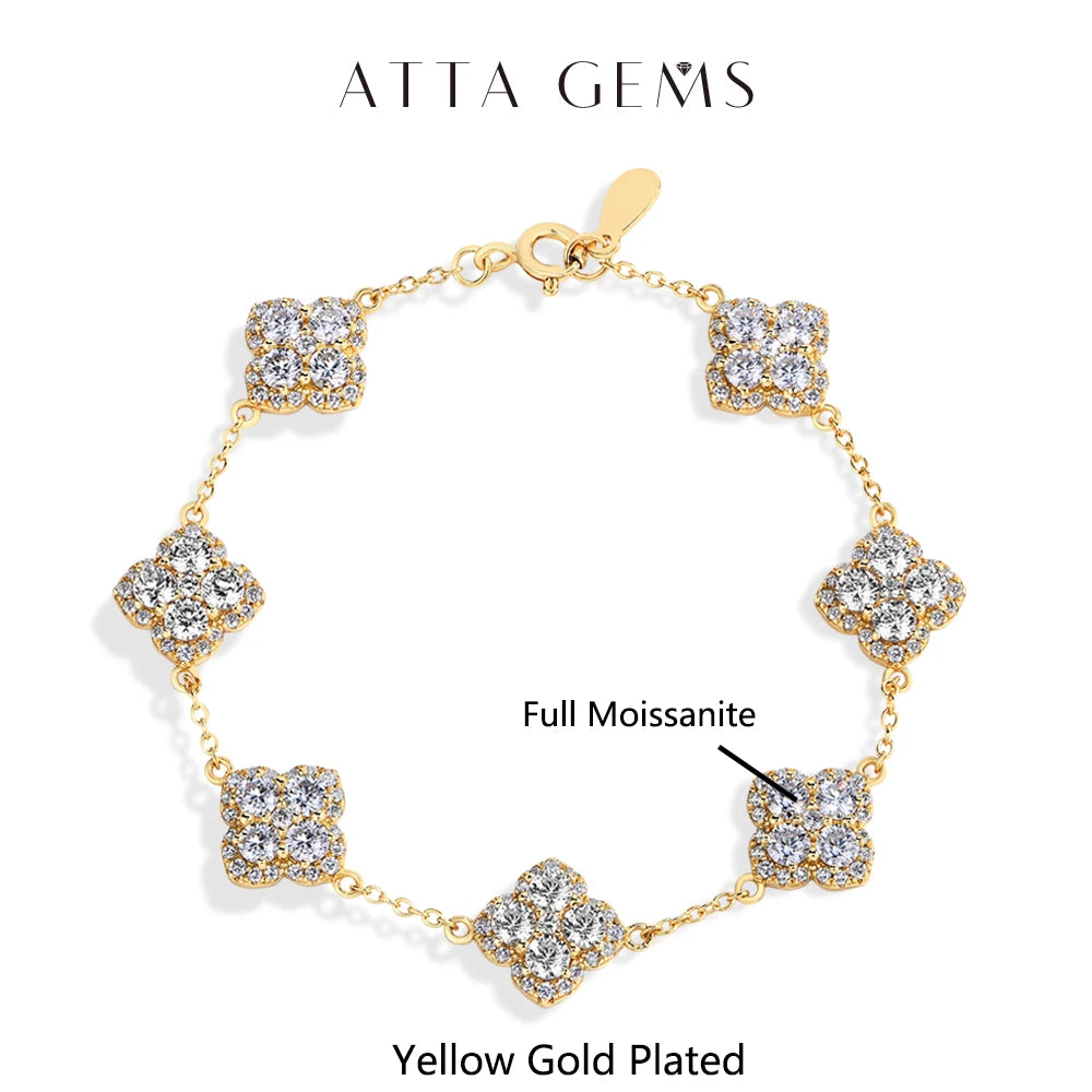 Luxury Moissanite Silver Bracelet
