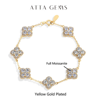 Luxury Moissanite Silver Bracelet