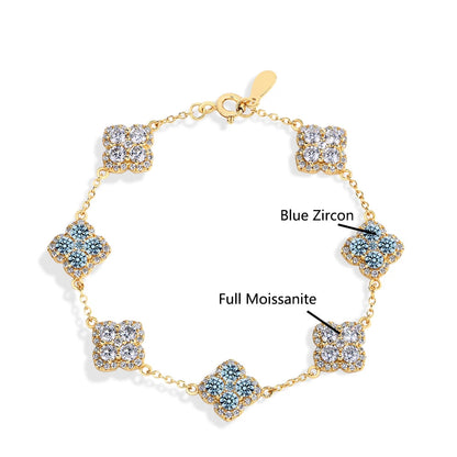Luxury Moissanite Silver Bracelet