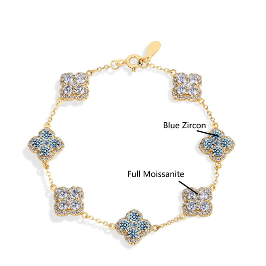 Luxury Moissanite Silver Bracelet