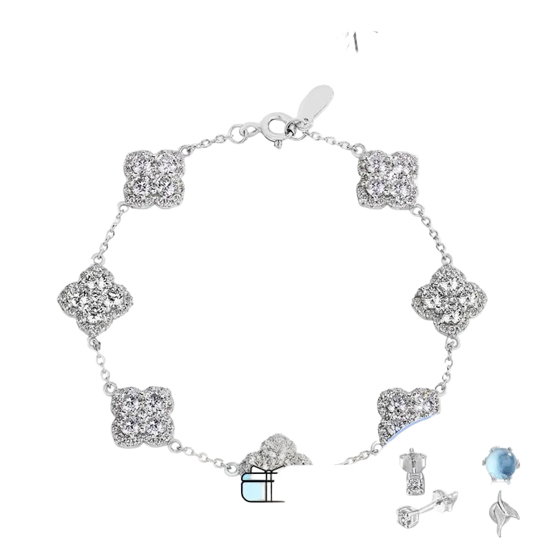 Luxury Moissanite Silver Bracelet