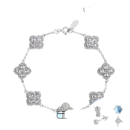 Luxury Moissanite Silver Bracelet