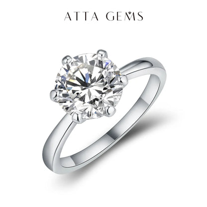 1–3ct Moissanite Solitaire Ring