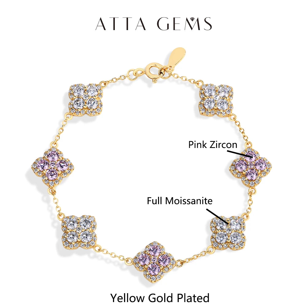 Luxury Moissanite Silver Bracelet