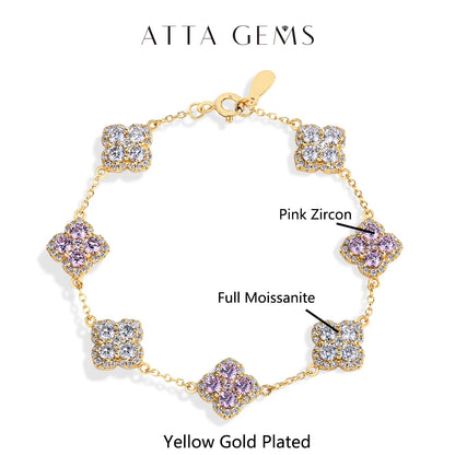 Luxury Moissanite Silver Bracelet