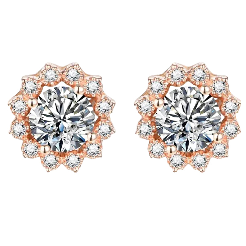 1.0CT Moissanite Stud Earrings
