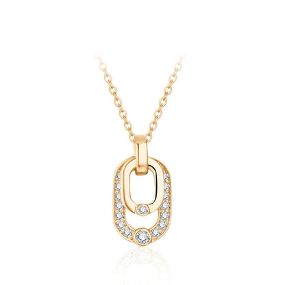 Round Moissanite Pendant Necklace