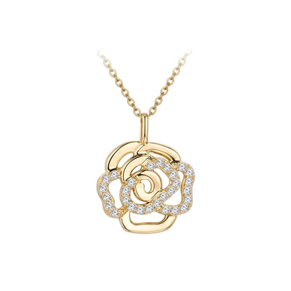 Floral Moissanite Pendant Necklace