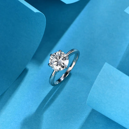 1–3ct Moissanite Solitaire Ring
