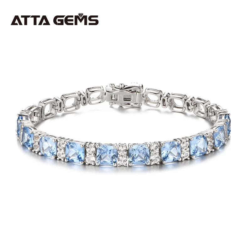 Blue Spinel Tennis Bracelet