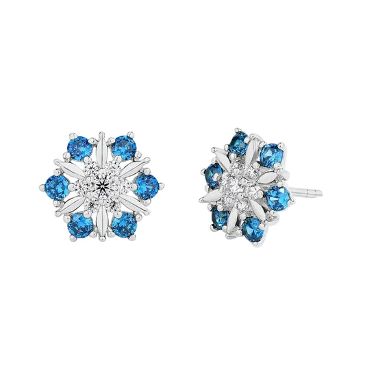 Snowflake Moissanite Zircon Earrings