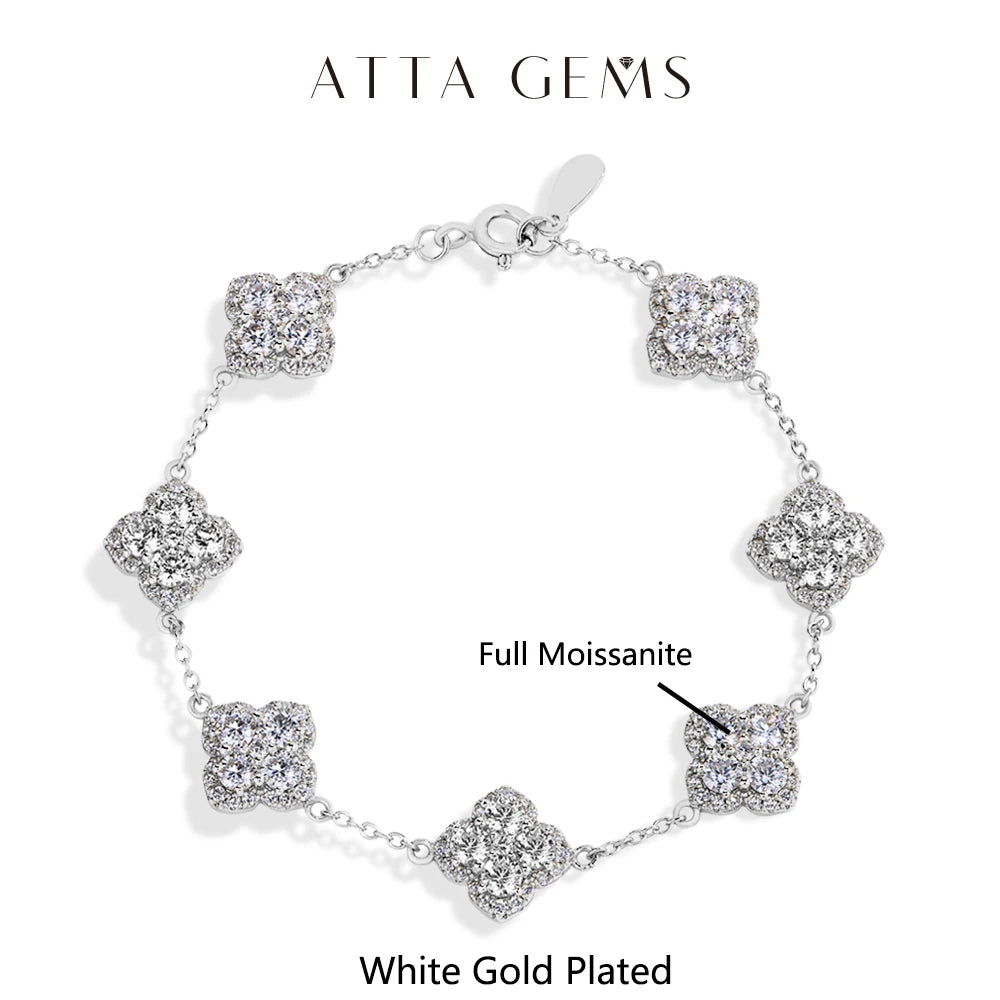 Luxury Moissanite Silver Bracelet